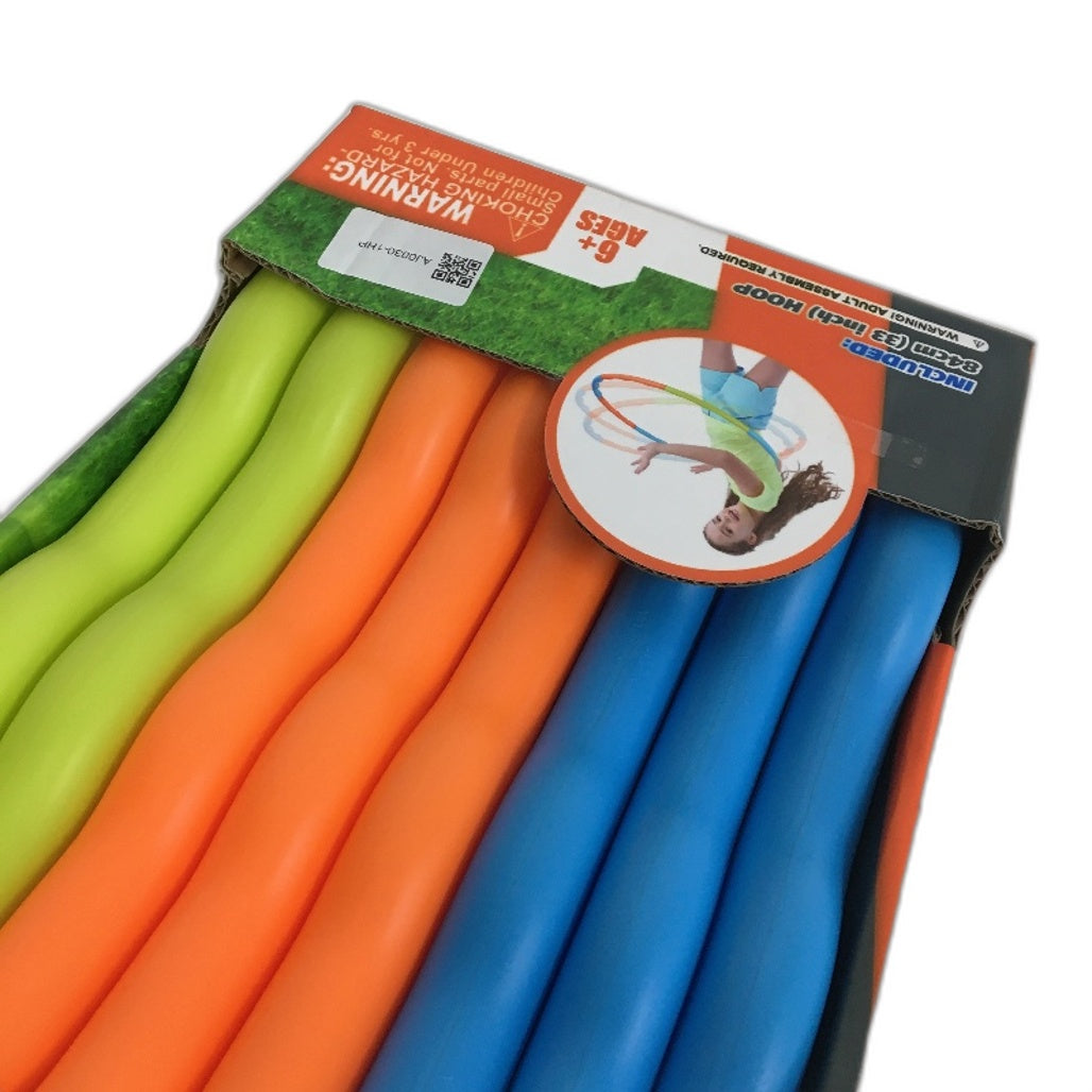 Aojie Multicoloured 8 Piece Easy & Fun Build Your Own 84cm Hula Hoop Ages 6+NEW