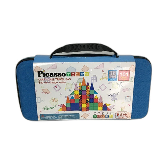 Picasso Tiles Hardcase Carry Case Travel Bag & Play 101 Pieces Ages 3+ NEW