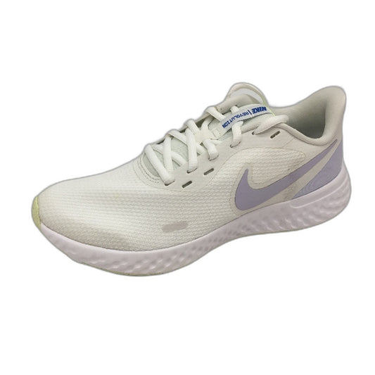 NIKE Revolution 5 Running Sneakers White & Lilac Ladies Size US 7.5 EU 38.5 NEW