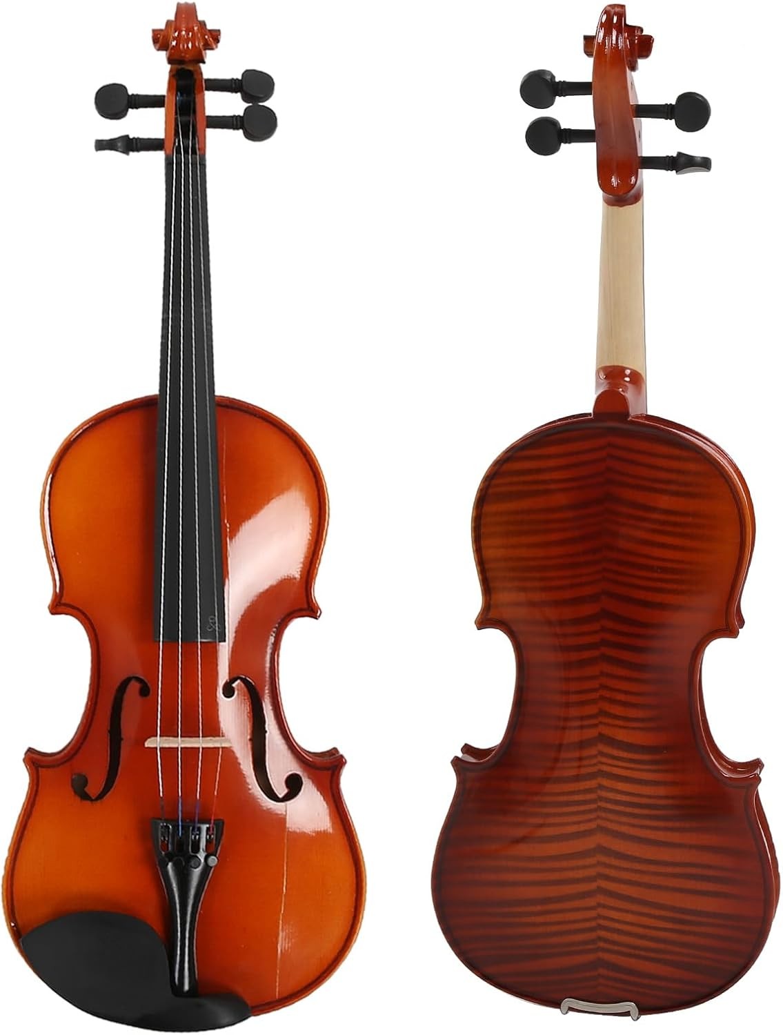 4/4 Full Size Violin Beginner Kit with Bow, Case & Rosin Wood Colour DEMO