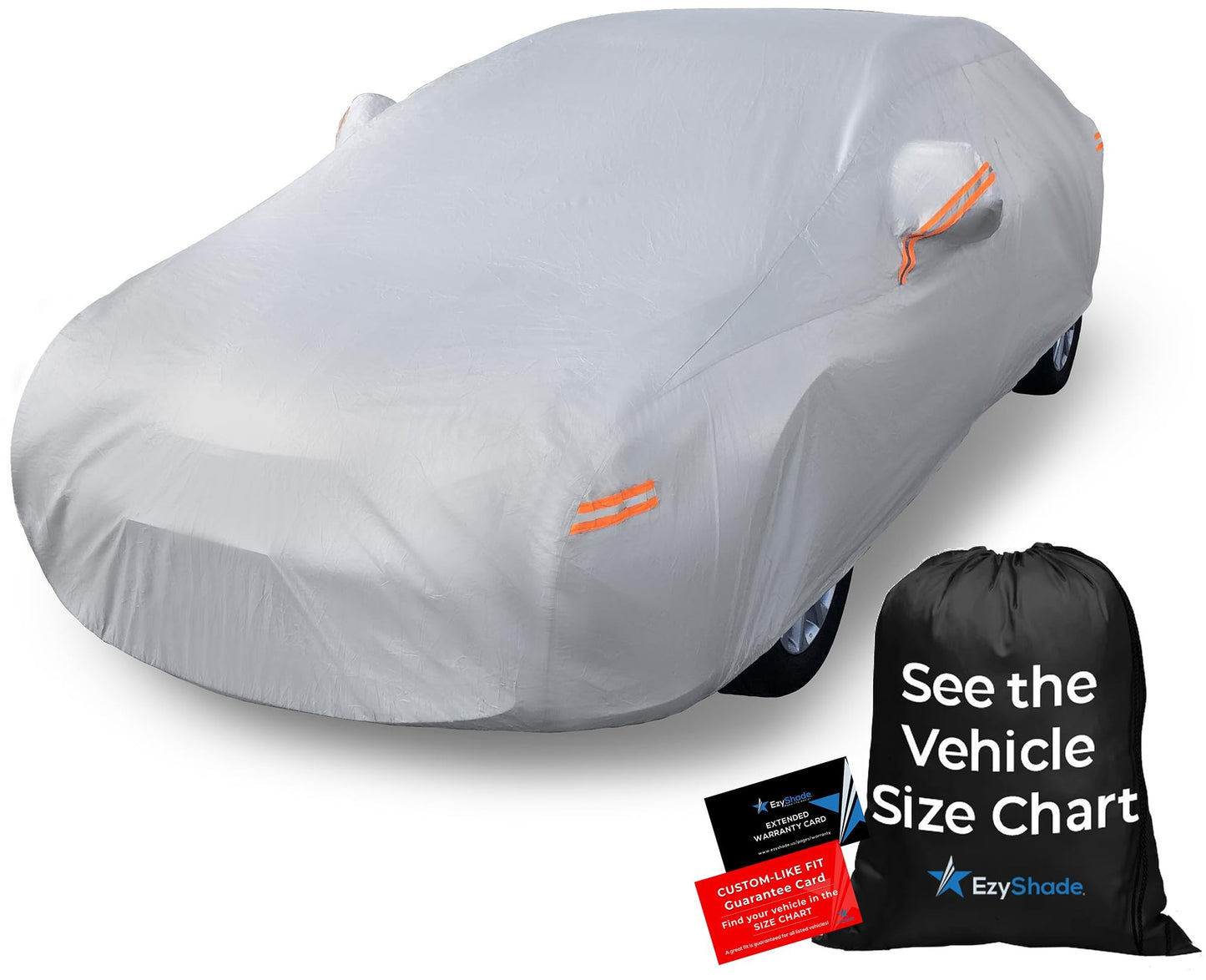 EzyShade Waterproof 10-Layer Car Cover for All Weather Protection Size A4 NEW