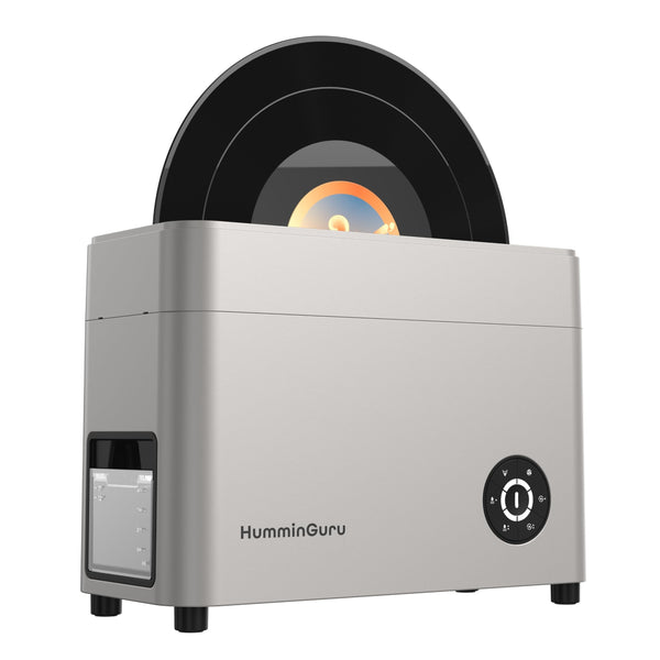 HumminGuru HG05 Ultrasonic Vinyl Record Cleaner Drying 7" 10" 12" Records NEW
