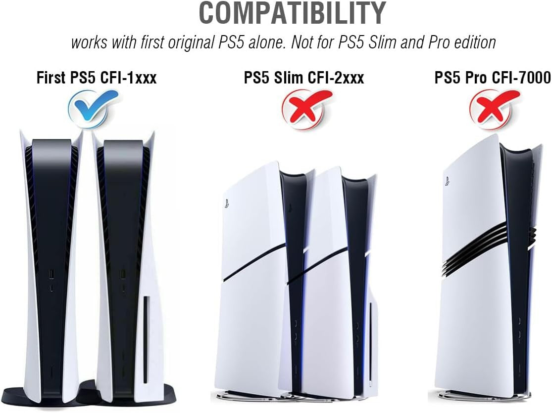 ElecGear PS5 Cooling and Charging Stand with Dual Controller Dock NEW