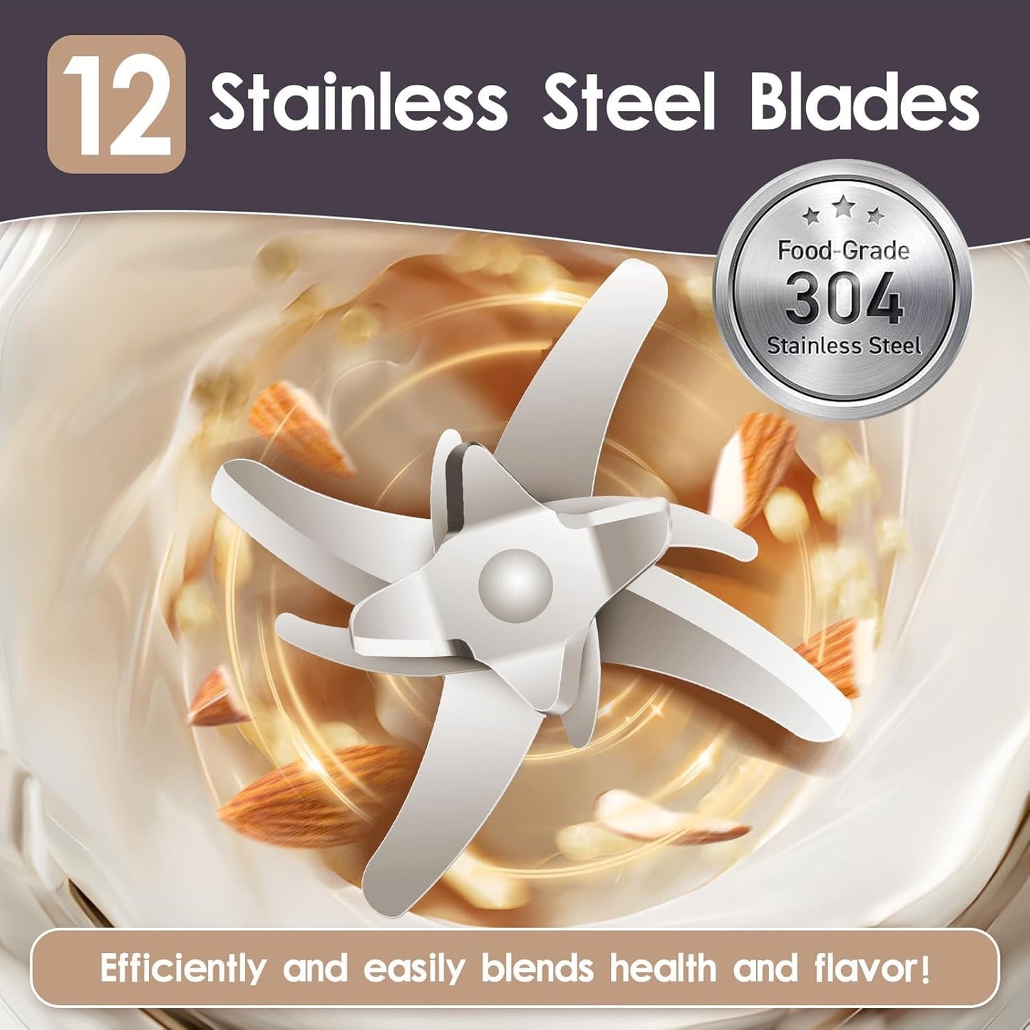 BEIHOMIE Nut Milk Maker Machine 1200ml 800W 220V Almond Oat Soy NEW