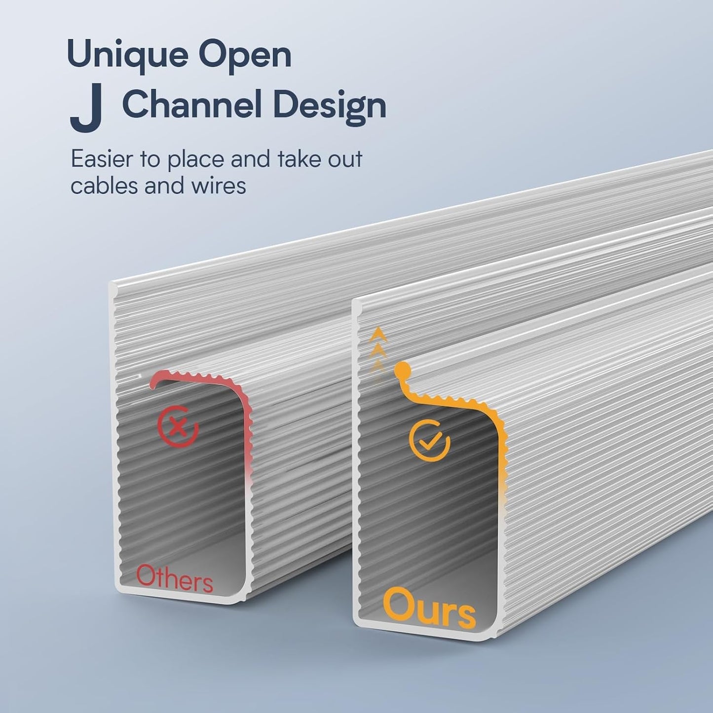 Delamu Cable Management Under Desk Kit - 4 Pack White Organizer for Home NEW