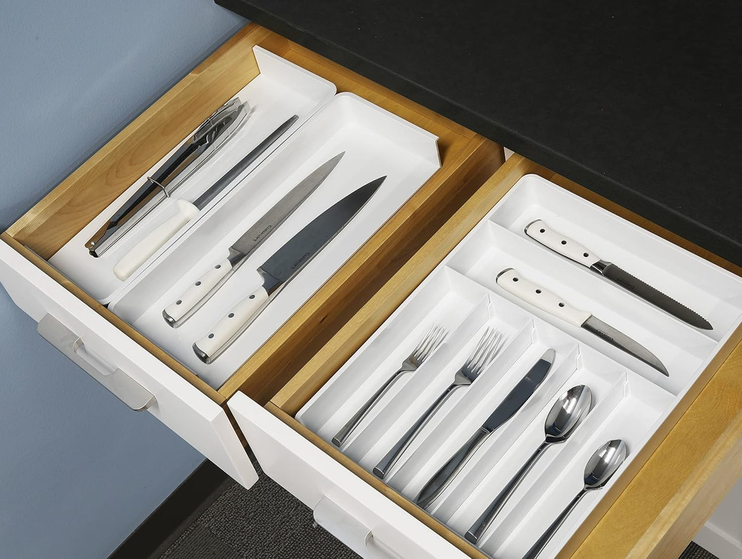 Simple Houseware Expandable Cutlery Drawer Organiser with Adjustable Divider NEW