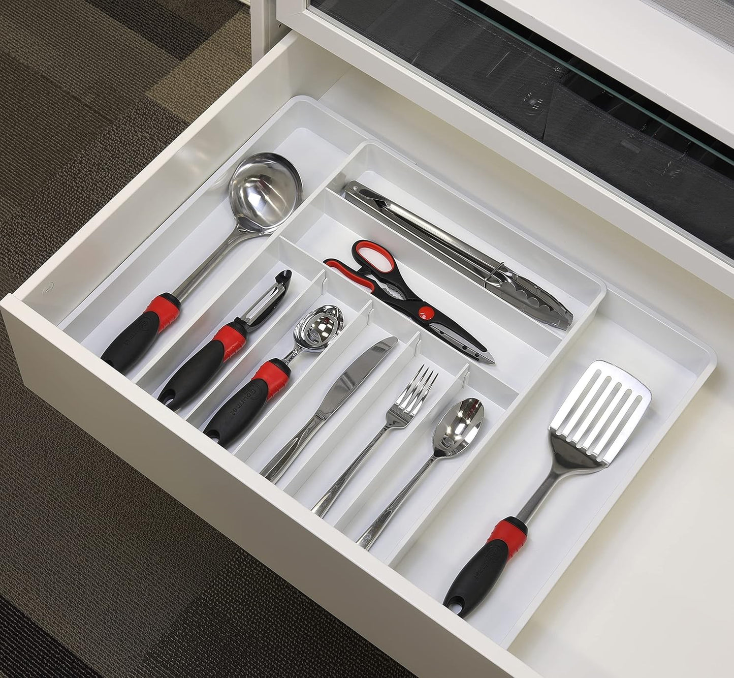 Simple Houseware Expandable Cutlery Drawer Organiser with Adjustable Divider NEW