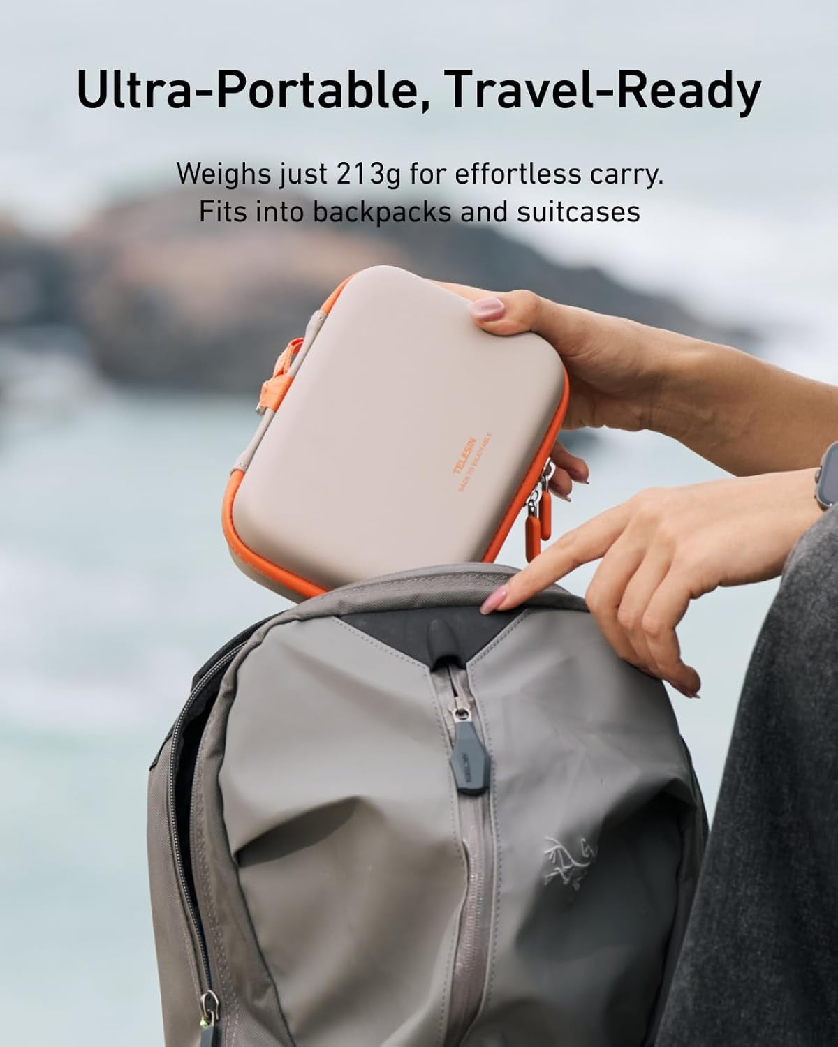 TELESIN Waterproof Hard Carrying Case for DJI Osmo Action Camera Accessories NEW