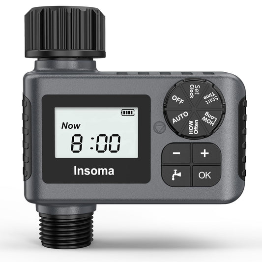 Insoma SGW05 Single Outlet Programmable Garden Hose Irrigation Faucet Timer NEW
