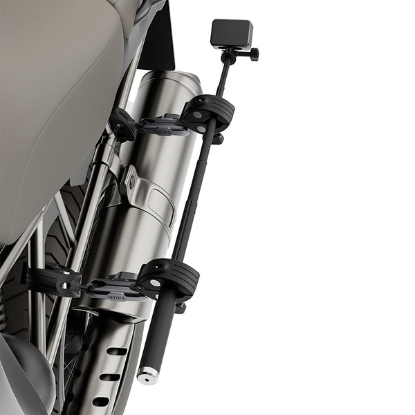 NEOSOU Motorcycle Dual Clamp Mount Bundle Kit with 40 Inch Selfie Stick NEW