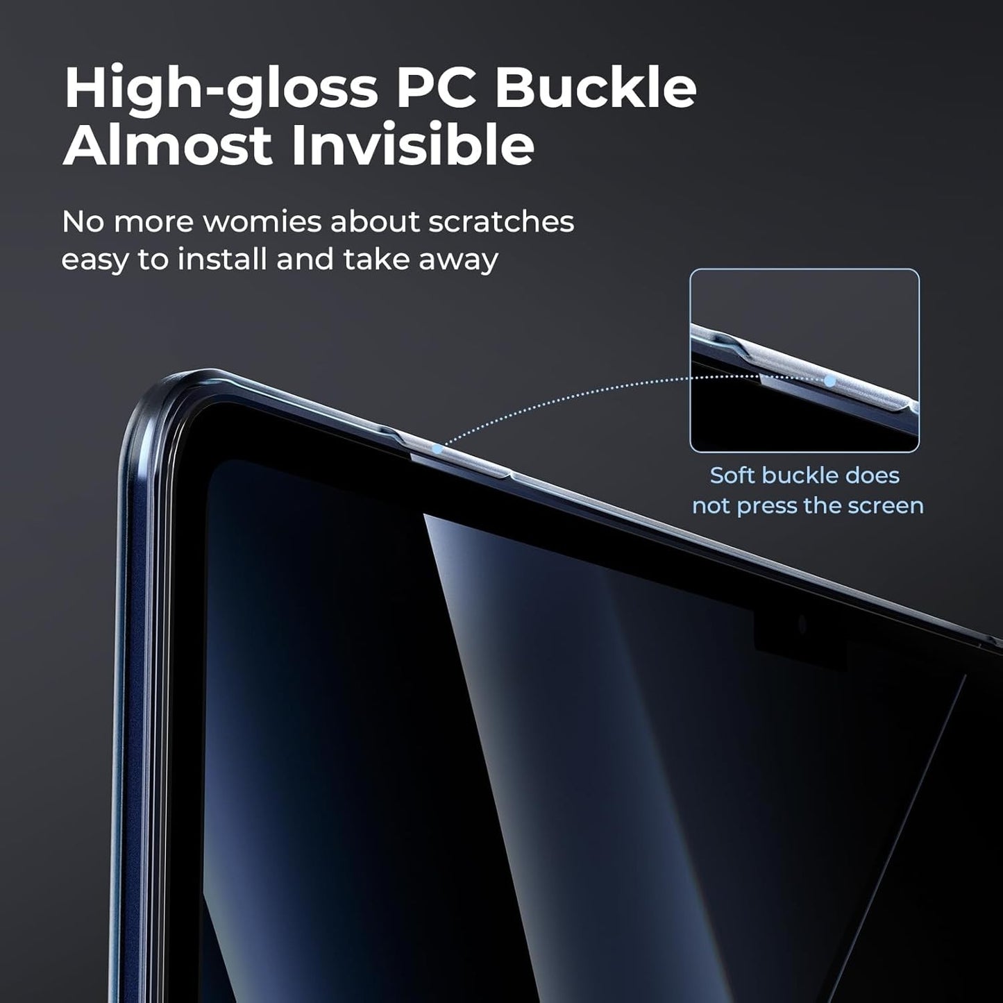 EooCoo Ultra Thin Armor Case for MacBook Air 15 Inch Midnight Navy Clear NEW