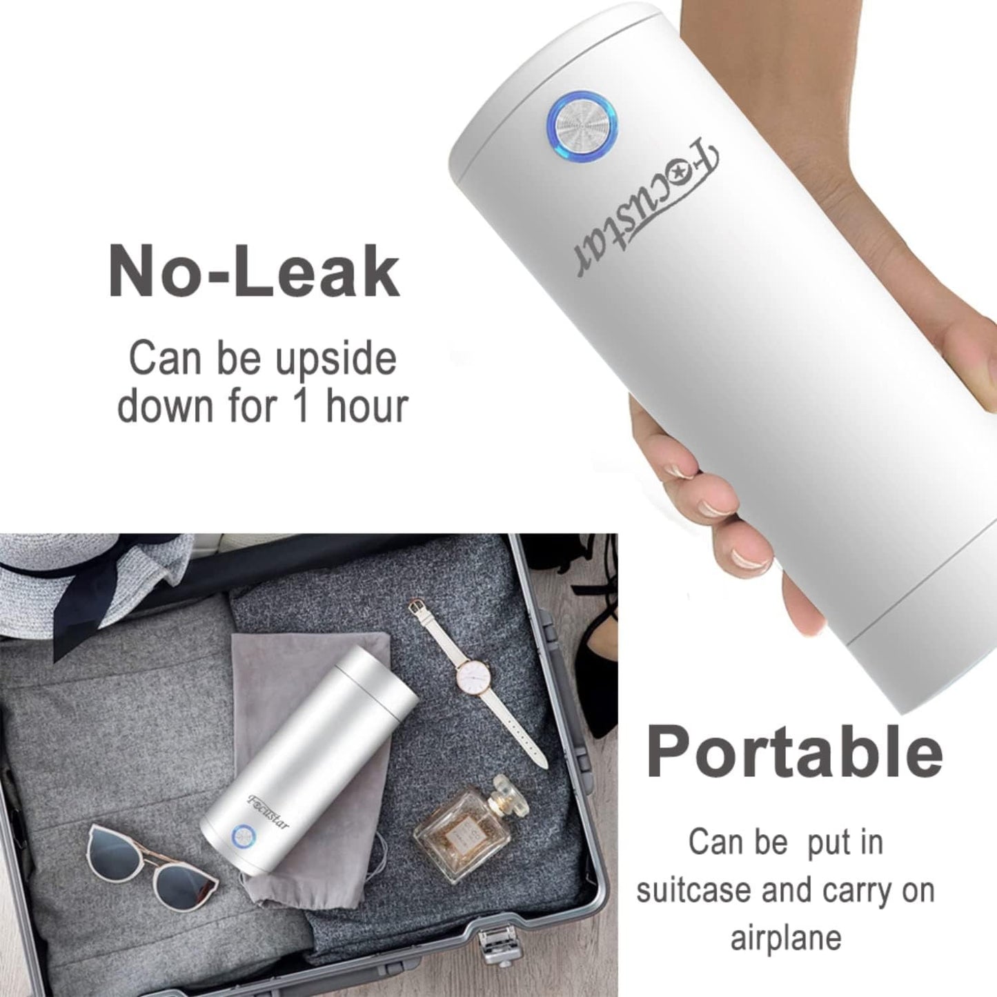 Focustar 400ml Portable Pink Electric Kettle Mini Travel Water Boiler NEW