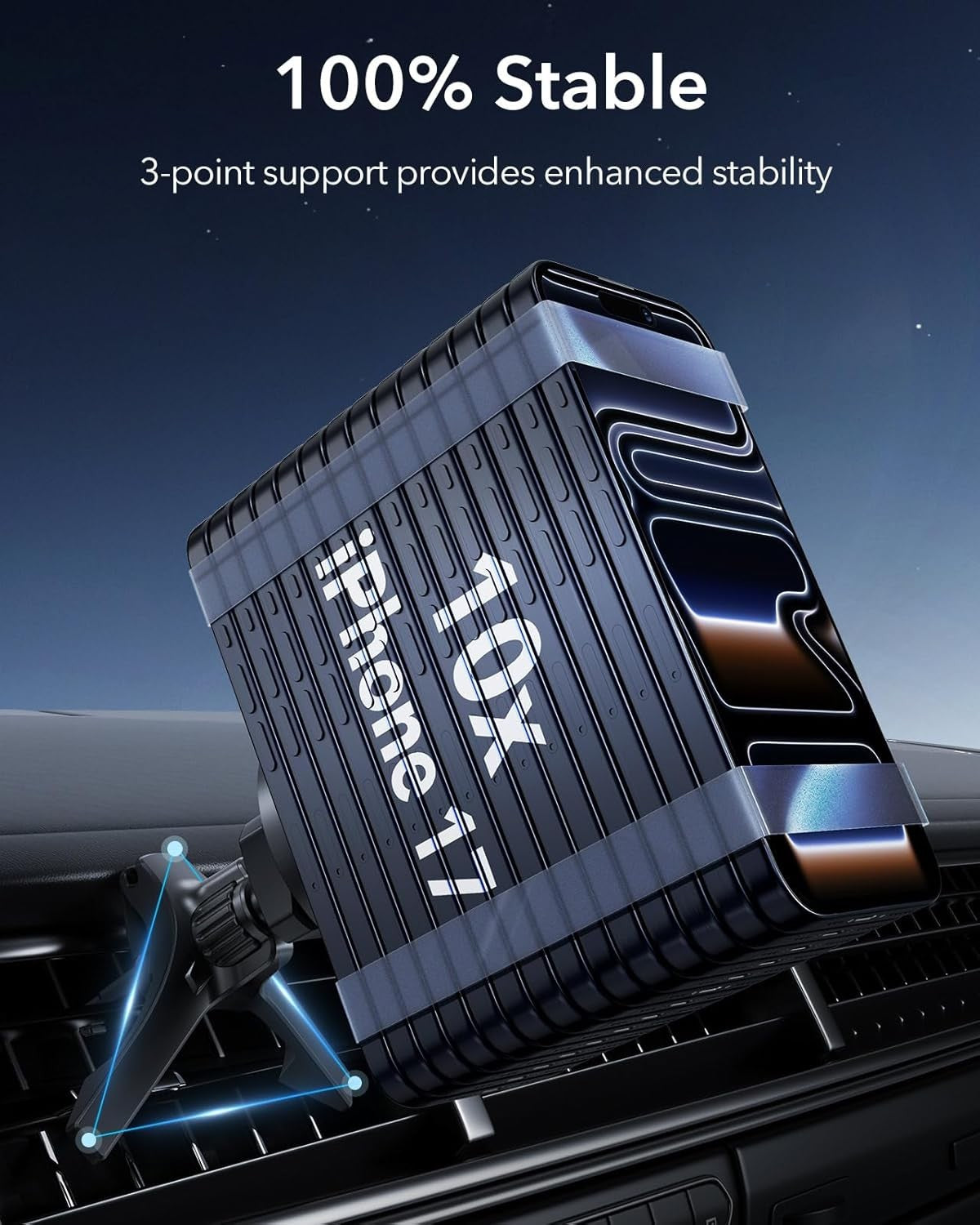 ESR Magnetic Car Phone Holder for iPhone 17/16 & Android Devices NEW