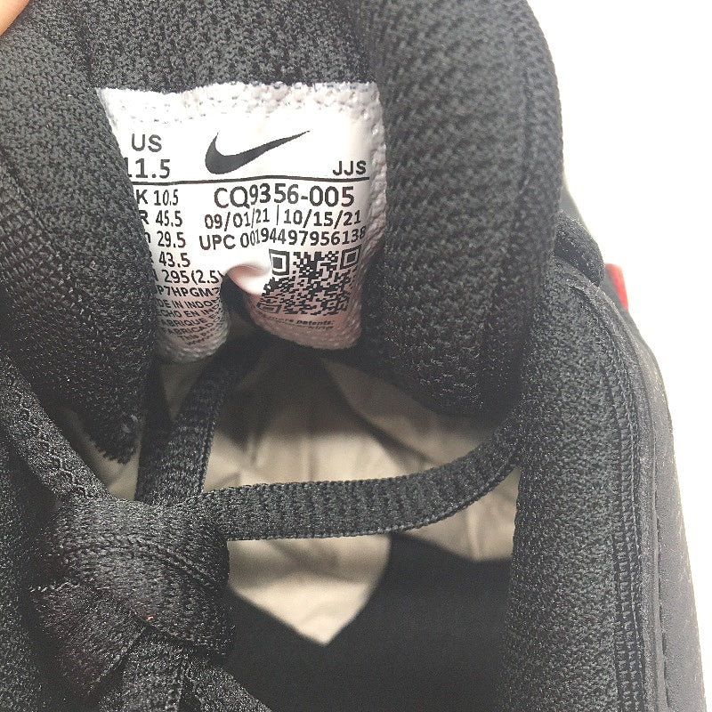 NIKE Legend Essential 2 Black & Red Sneakers Mens Size US11.5 EU 45.5 NEW