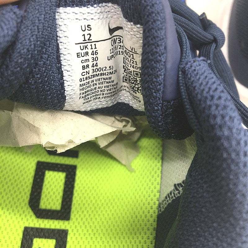 NIKE Zoom Winflo 8 Navy Blue V Heel Shape Sneakers Mens Size US12  EU 46 NEW