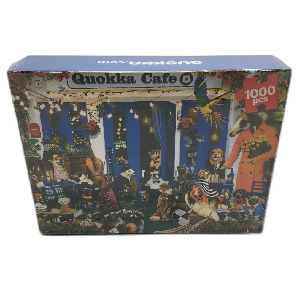 QUOKKA Funny Animals Cafe 1000 Piece Puzzle Jigsaw Ages 15+ SEALED NEW