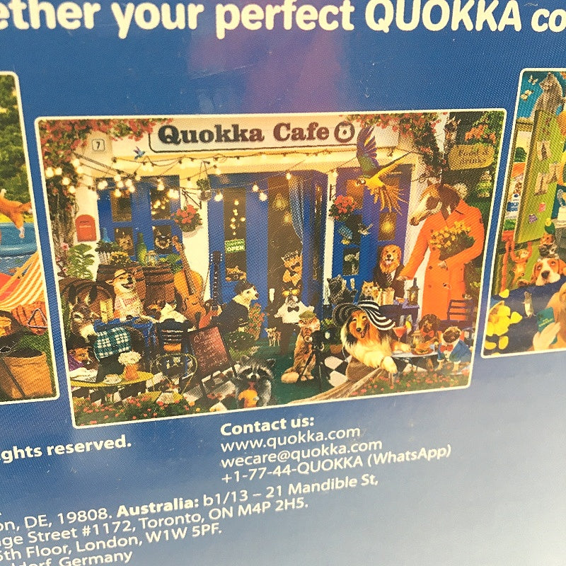 QUOKKA Funny Animals Cafe 1000 Piece Puzzle Jigsaw Ages 15+ SEALED NEW