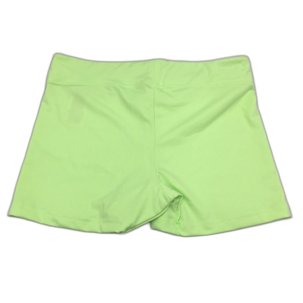 Adidas Neon Green Simple Style  Activewear Exercise Shorts Ladies Size Large