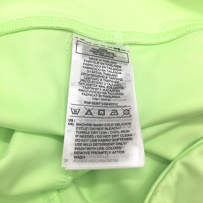 Adidas Neon Green Simple Style  Activewear Exercise Shorts Ladies Size Large