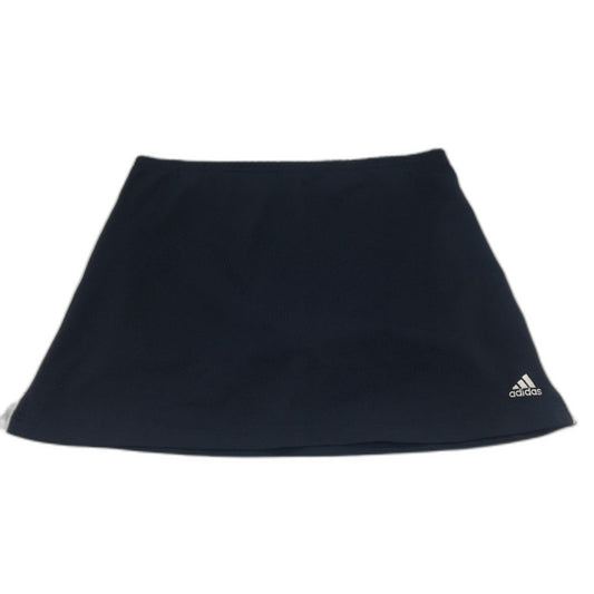 Adidas Navy Blue Tennis Skirt Over Shorts Activewear Skort Ladies Size 14