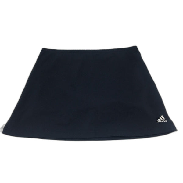 Adidas Navy Blue Tennis Skirt Over Shorts Activewear Skort Ladies Size 14