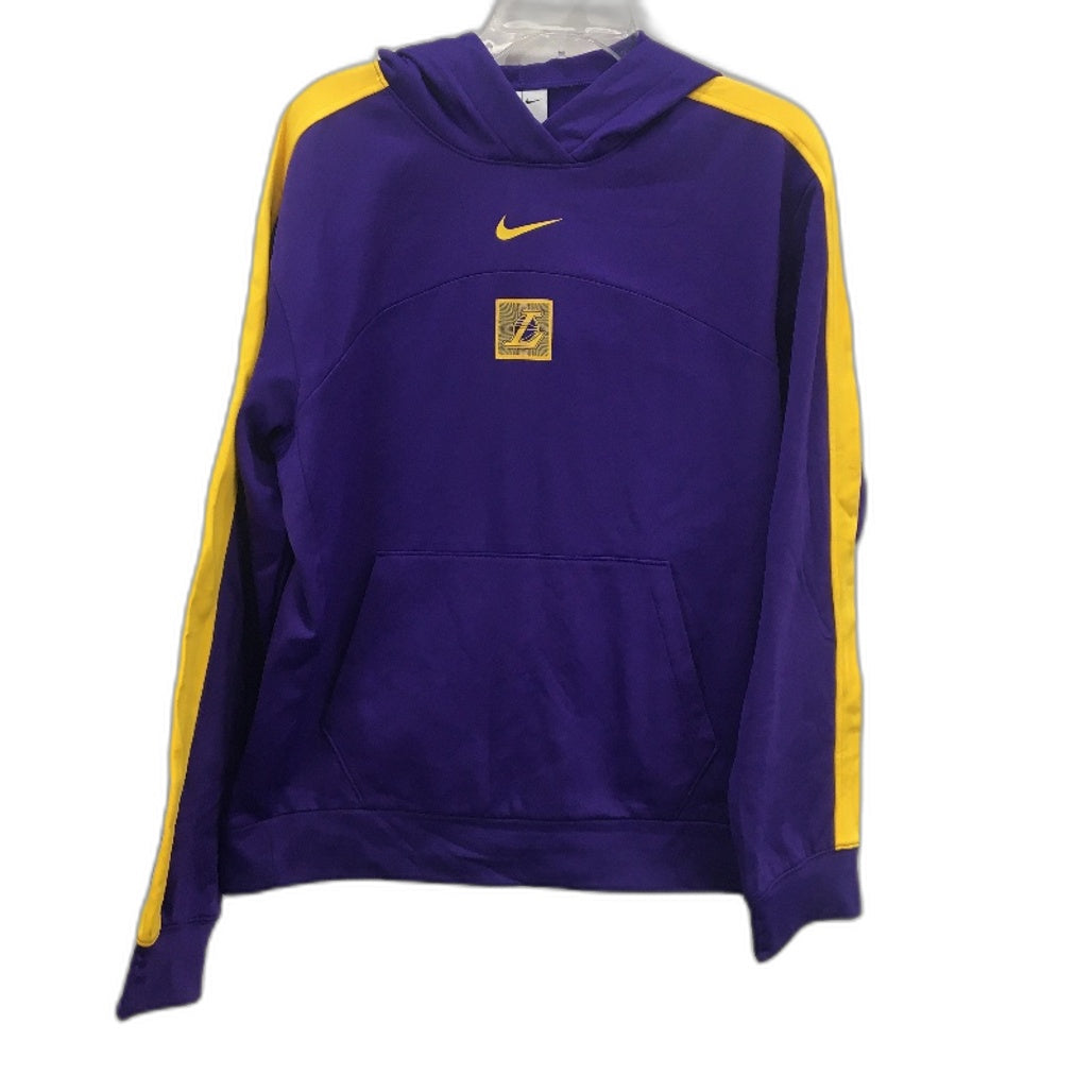 Nike Therma-Fit Purple LA Lakers Hooded Lightweight Jumper Mens Size M NEW