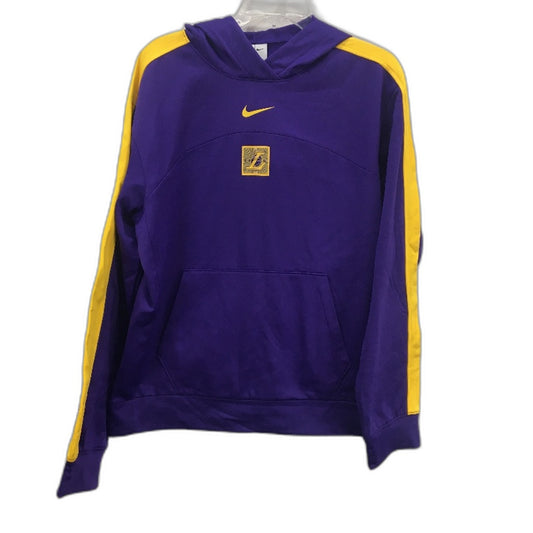 Nike Therma-Fit Purple LA Lakers Hooded Lightweight Jumper Mens Size M NEW