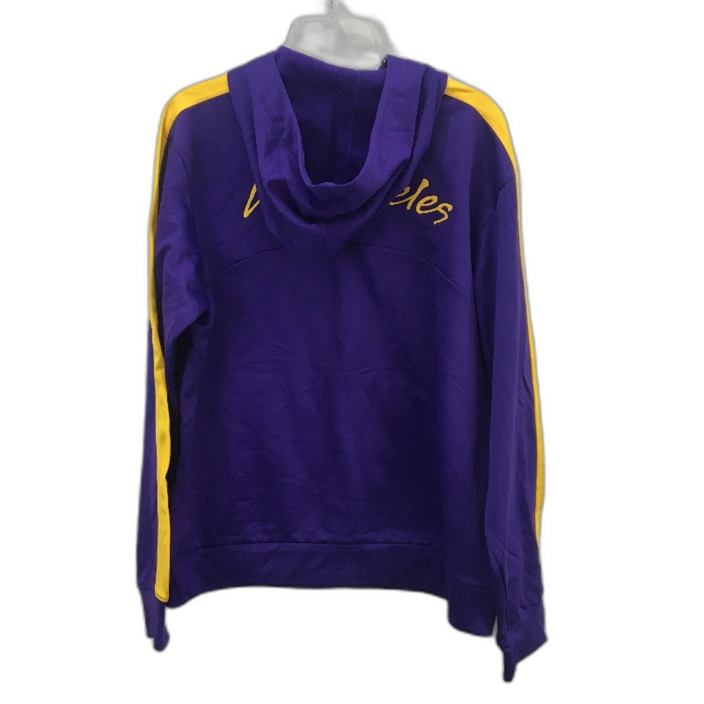 Nike Therma-Fit Purple LA Lakers Hooded Lightweight Jumper Mens Size M NEW