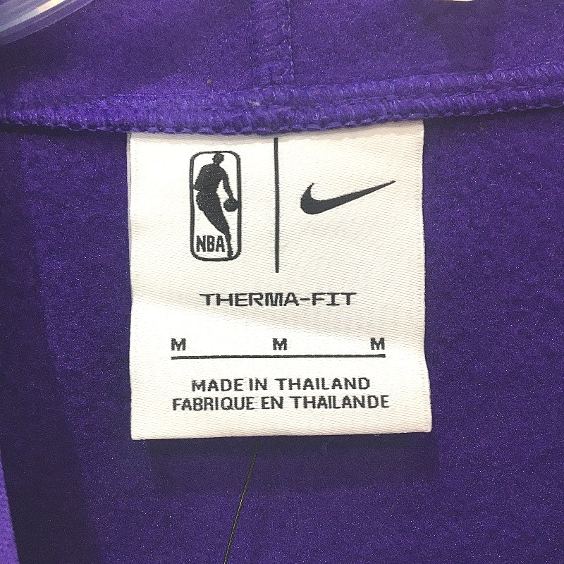 Nike Therma-Fit Purple LA Lakers Hooded Lightweight Jumper Mens Size M NEW
