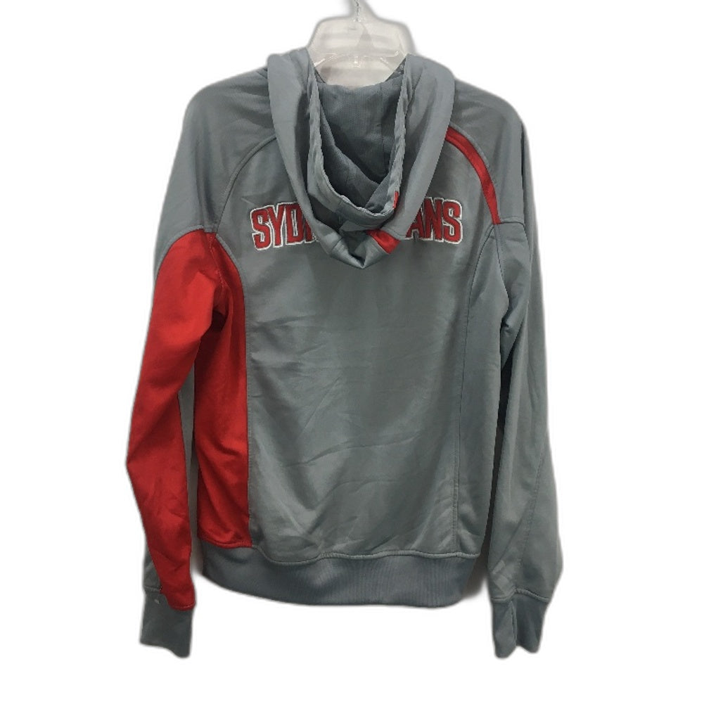 AFL Teamgear Grey Sydney Swans Football Club Hooded Jumper Mens Size Small