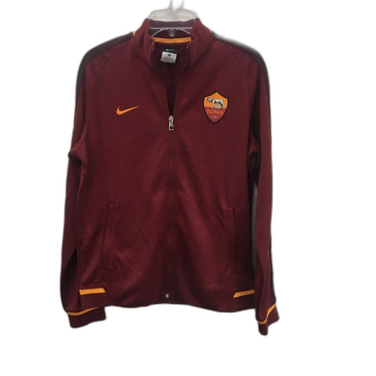 Nike AS Roma N97 Soccer Club Burgundy Lightweight Zip Up Jumper Mens Size Large