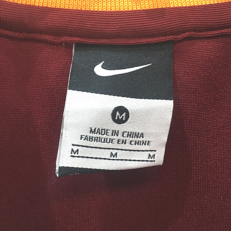 Nike AS Roma N97 Soccer Club Burgundy Lightweight Zip Up Jumper Mens Size Large