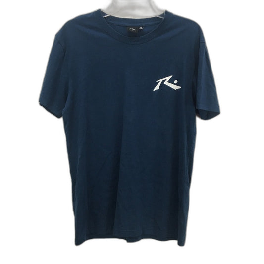 Rust Surfwear Navy Blue 100% Cotton Crew Neck Classic Style T-Shirt Mens Size M