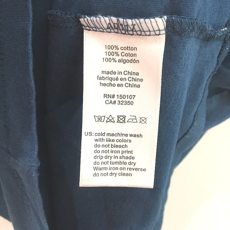 Rust Surfwear Navy Blue 100% Cotton Crew Neck Classic Style T-Shirt Mens Size M