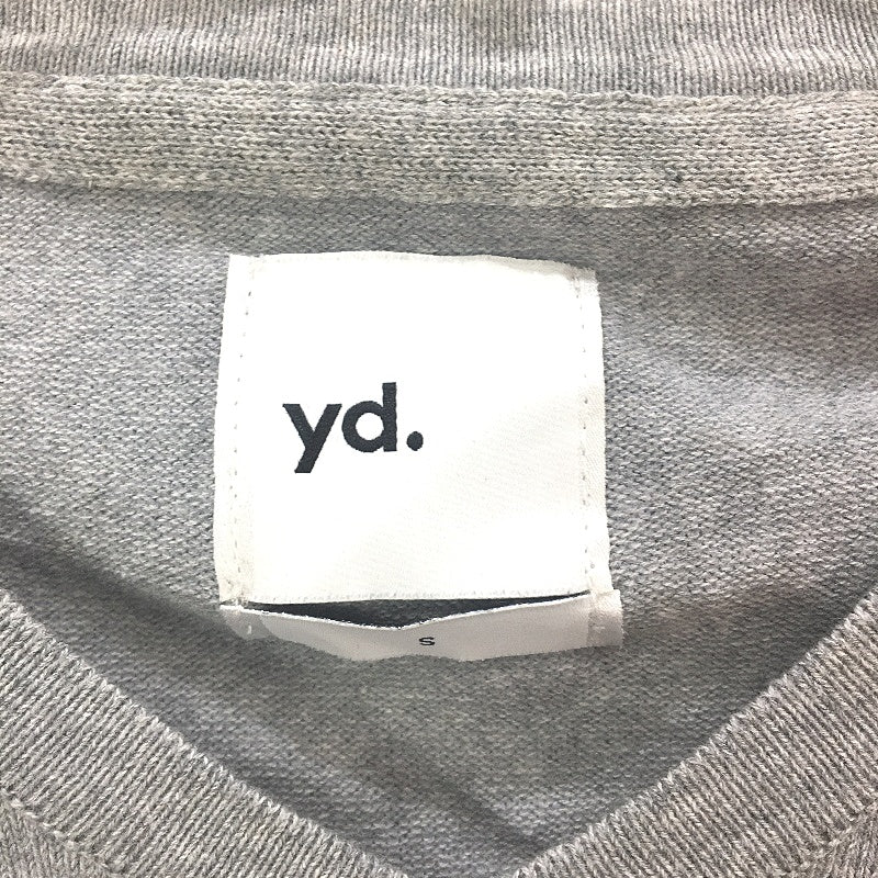 Yd. Cotton Blend Grey Knit Long Sleeve Shay V Neck Mens Size Small NEW