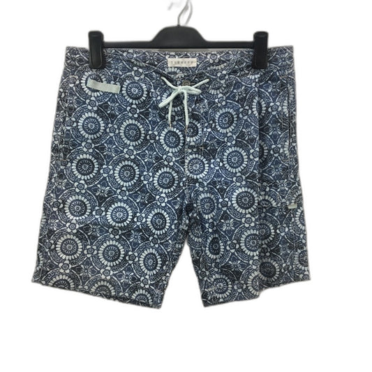 Trenery Multitone Blue Cotton Resort Wear Boardshorts Mens Size Medium