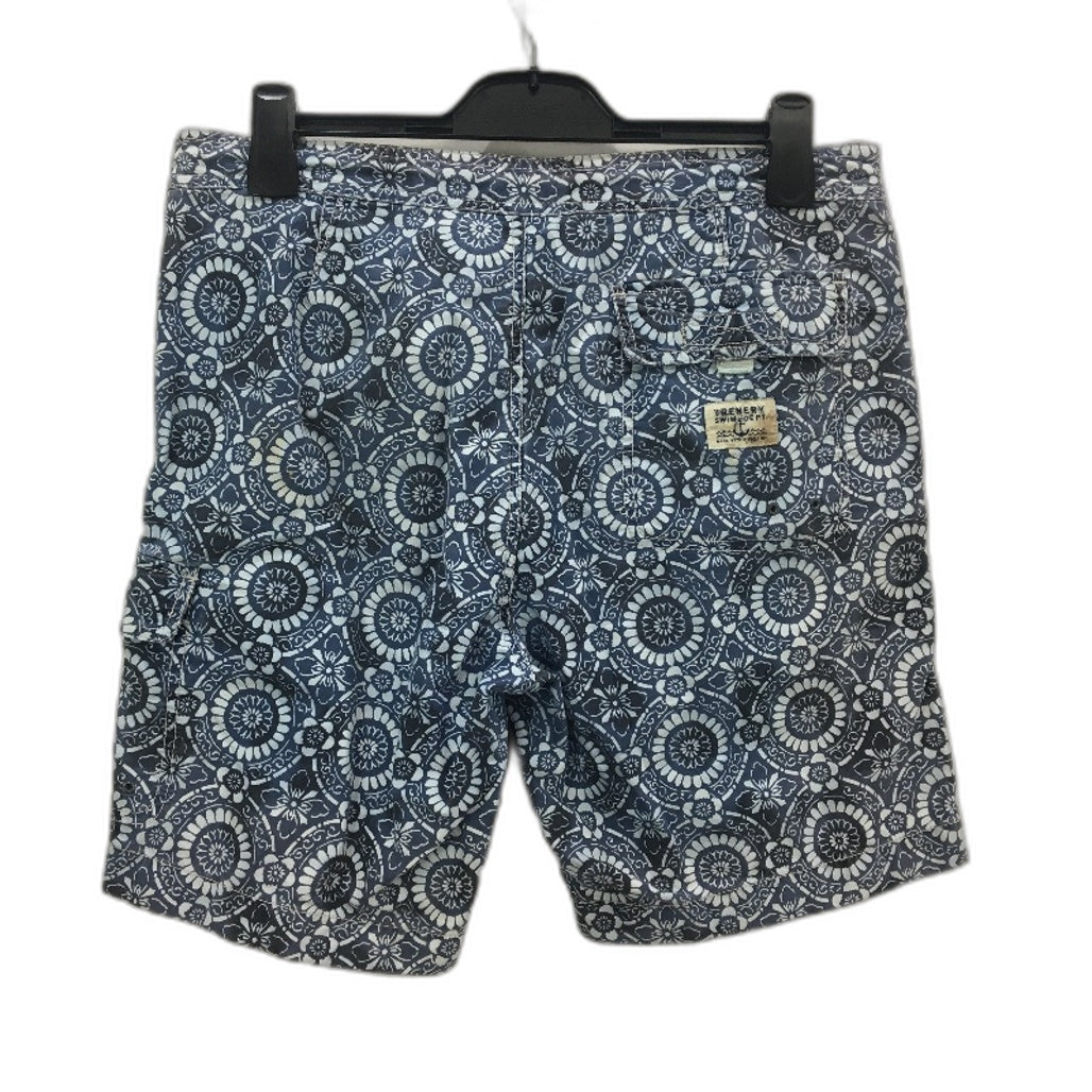 Trenery Multitone Blue Cotton Resort Wear Boardshorts Mens Size Medium