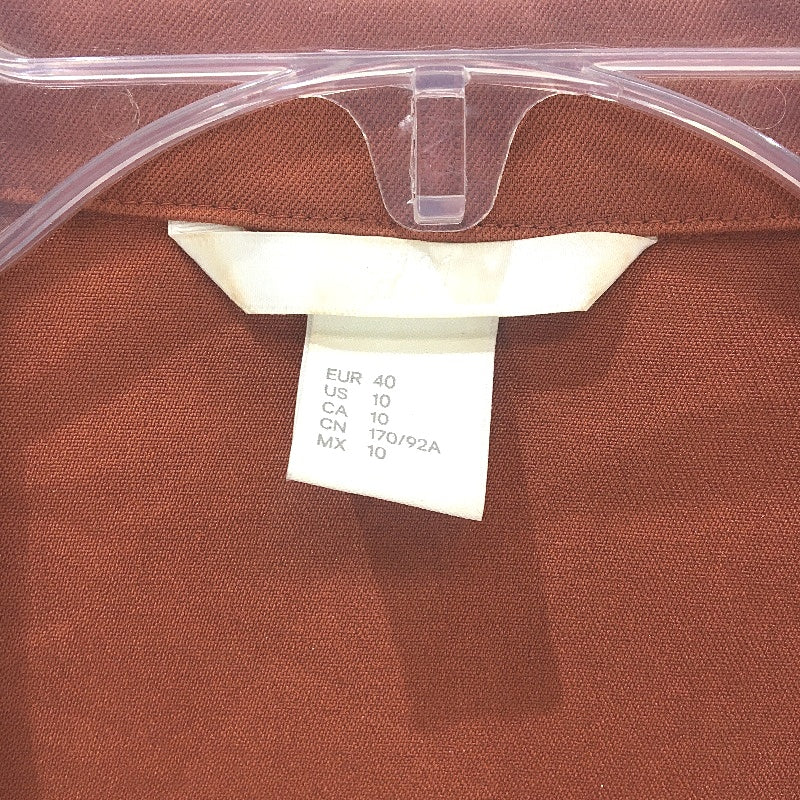 H&M Rusty Brown Lightweight Open Blazer Jacket Ladies Size EU 40 US10