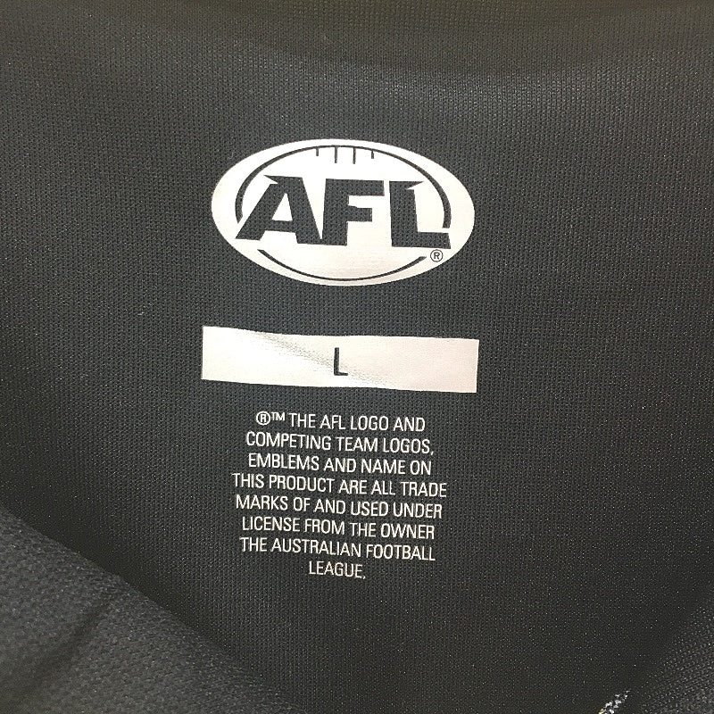 AFL Richmond Tigers Football Club Black & Yellow Polo T-Shirt Mens Size Large