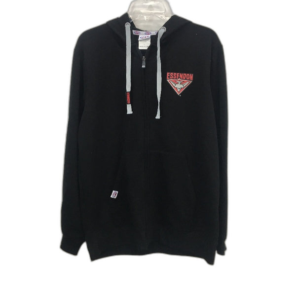 AFL Essendon Bombers Football Club Lightweight Zip Up Jumper Mens Size Large
