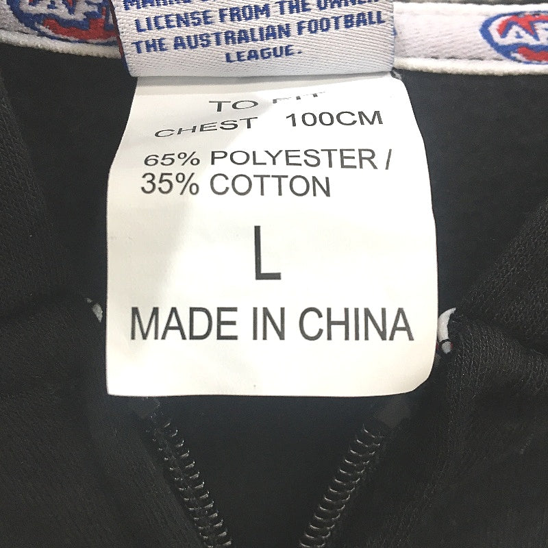 AFL Essendon Bombers Football Club Lightweight Zip Up Jumper Mens Size Large