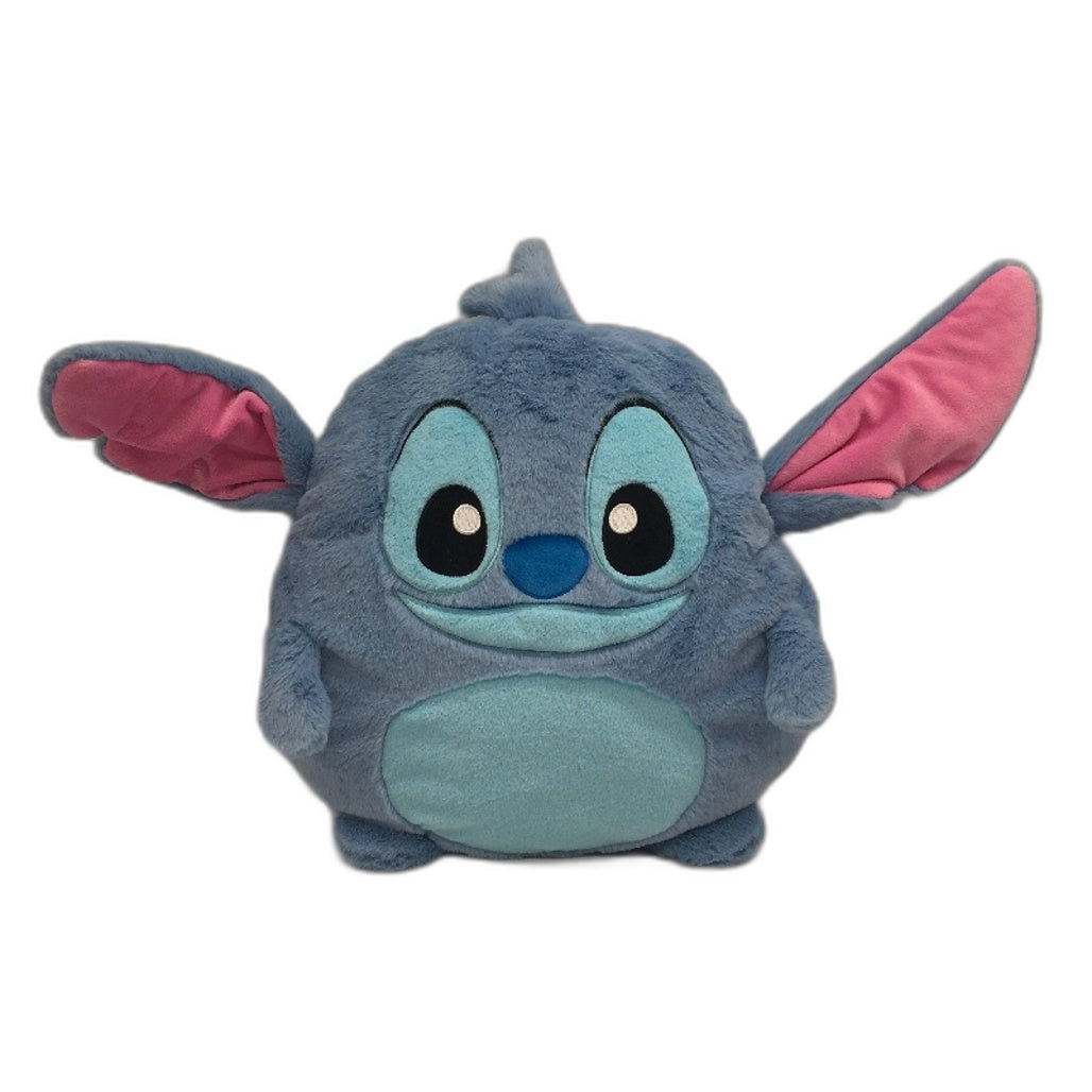 Disney Stitch Blue Super Sofy & Plush Hand Warmer 2in1 Pillow 37cm NEW
