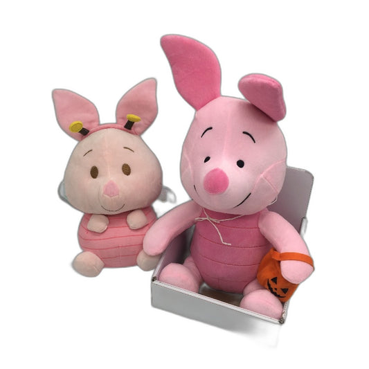 Disney Winnie The Pooh Butterfly & Halloween Piglet Set Of Stuffed Toys NEW
