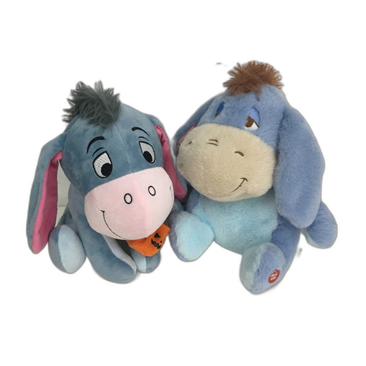Disney Winnie The Pooh Musical Sound & Halloween Eeyore Stuffed Toys NEW