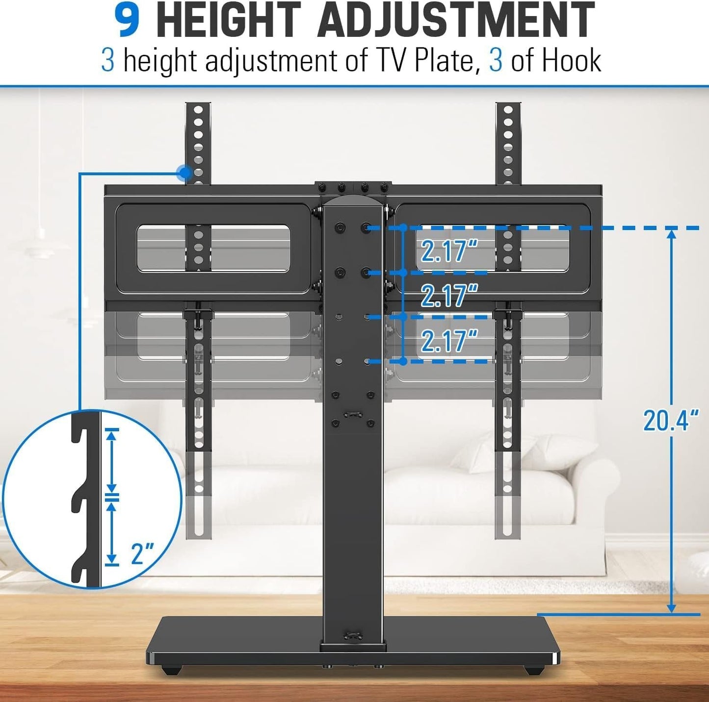 MOUNTUP Universal Tilt Swivel TV Stand for 37-70 Inch Flat Screen TVs NEW