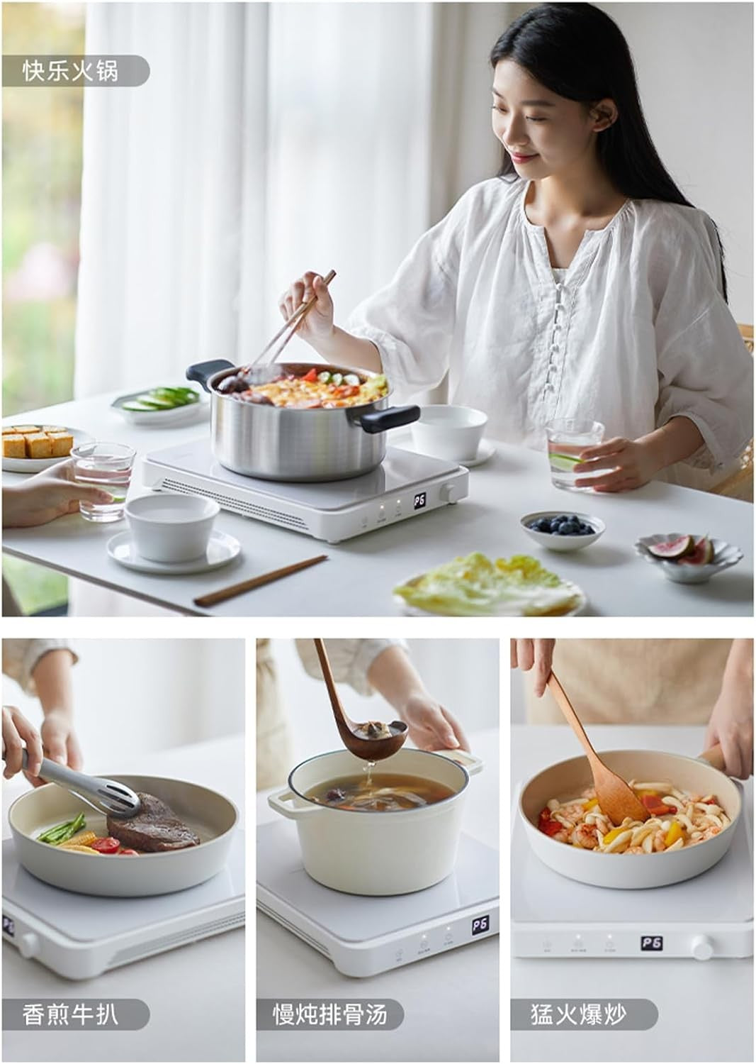 Olayks Portable Induction Countertop Cooktop 2200W Timer & Auto Shut-Off DEMO