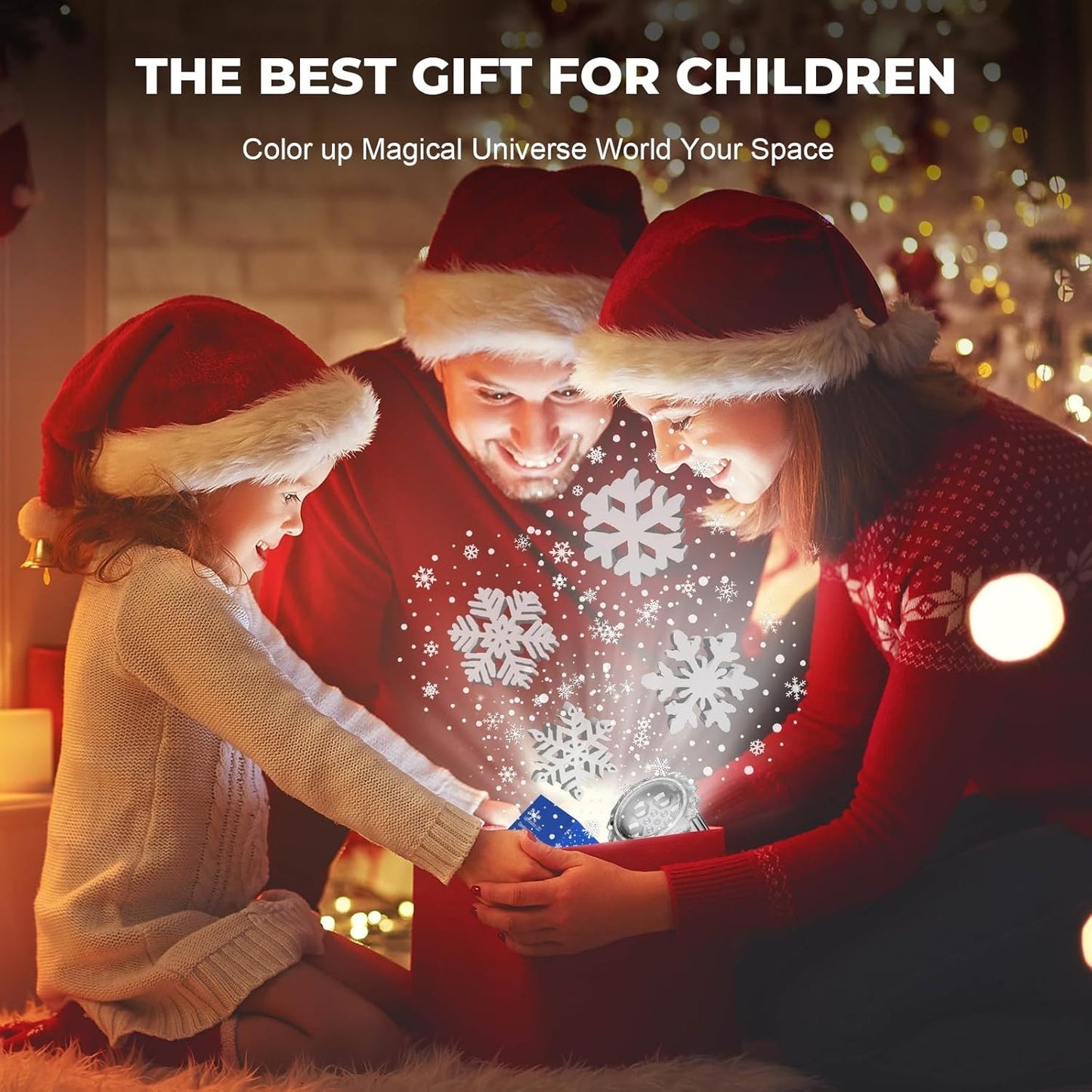 3D Snowflake White Snowfall Indoor Outdoor Waterproof Projector Light NEW