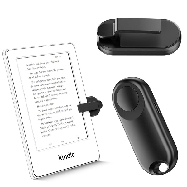 RF Page Turner Clicker Mini Remote for Kindle and Tablets Black NEW