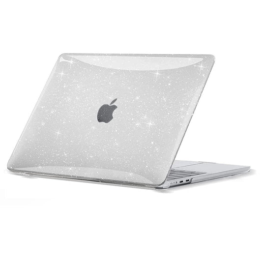 EooCoo Sparkly Clear Hard Case for MacBook Air 13.6" Models M5 M4 DEMO