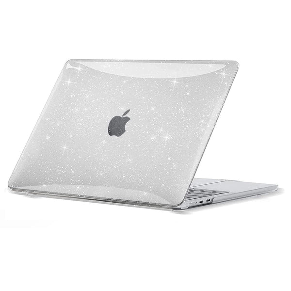 EooCoo Sparkly Clear Hard Case for MacBook Air 13.6" Models M5 M4 DEMO